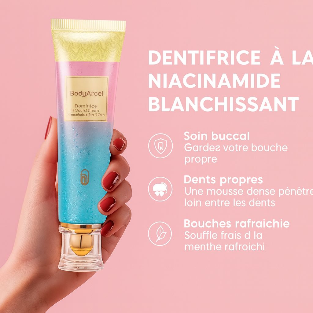 DENTIFRICE BLANCHISSANT À LA NIACINAMIDE — BODYACCEL